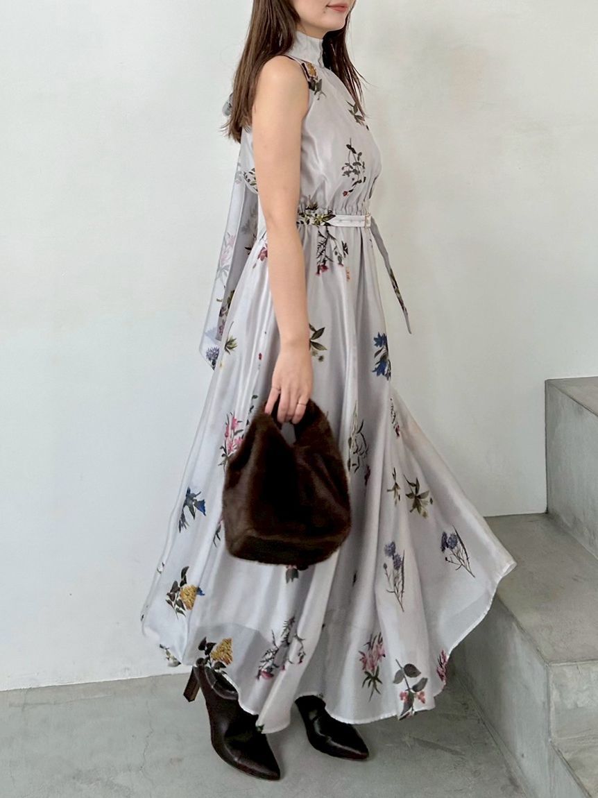 SNIDEL「Sustainableフラワーモチーフワンピース&times;ボレロセット」|ワンピース|