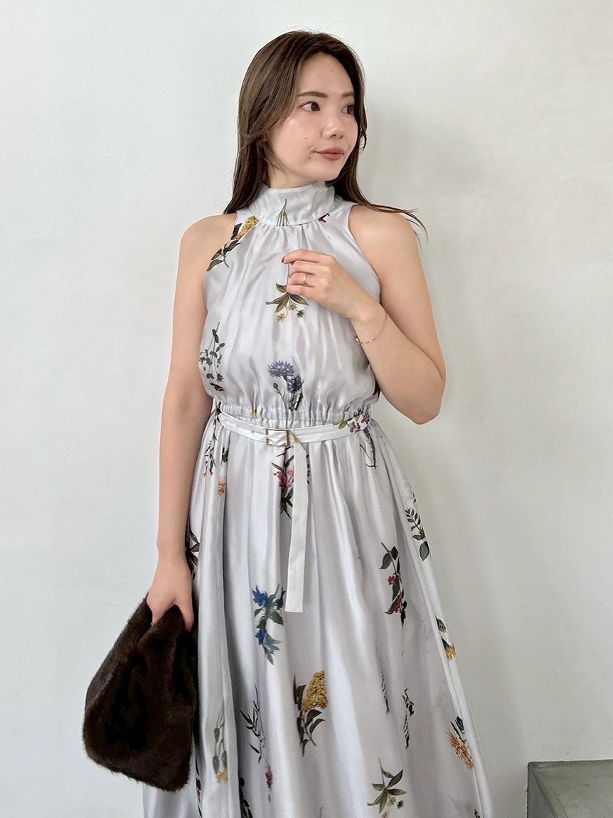 SNIDEL「Sustainableフラワーモチーフワンピース&times;ボレロセット」|ワンピース|