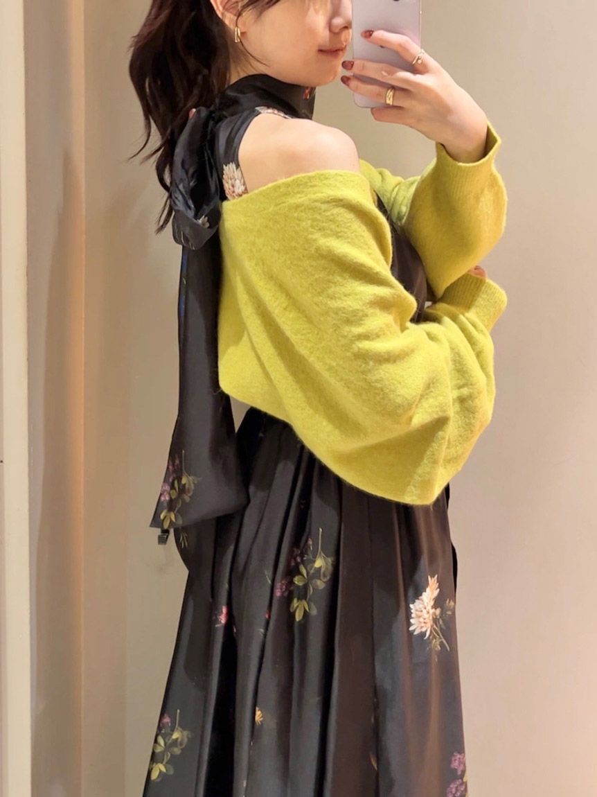 SNIDEL「Sustainableフラワーモチーフワンピース&times;ボレロセット」|ワンピース|