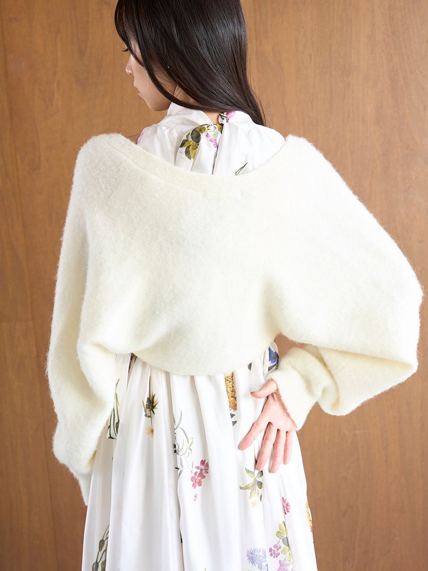 SNIDEL「Sustainableフラワーモチーフワンピース&times;ボレロセット」|ワンピース|