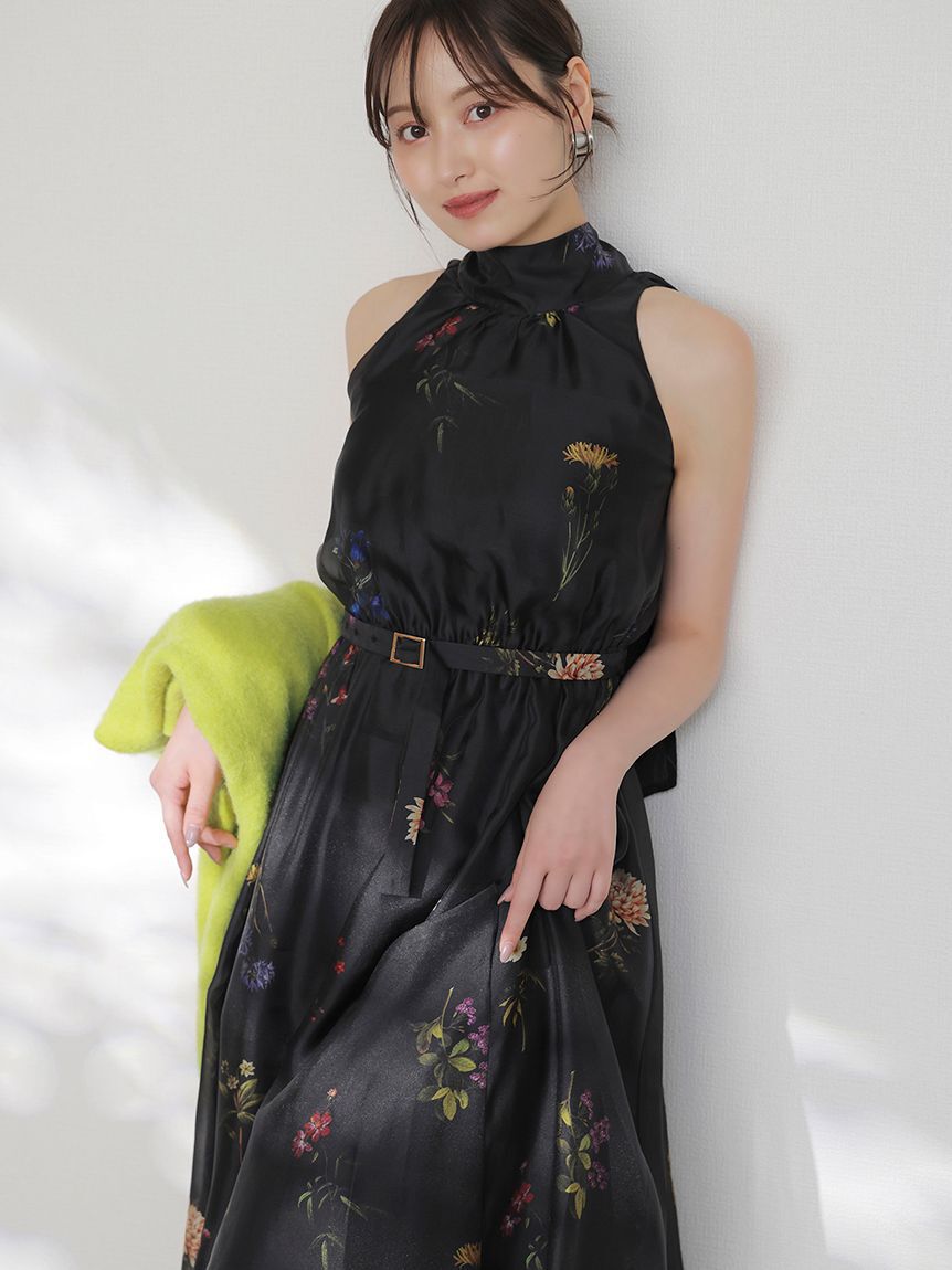 SNIDEL「Sustainableフラワーモチーフワンピース&times;ボレロセット」|ワンピース|