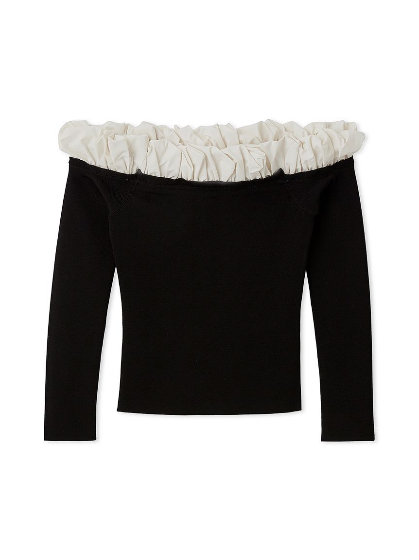 SNIDEL「バルーンフリルニットプルオーバー」|ニット・セーター|