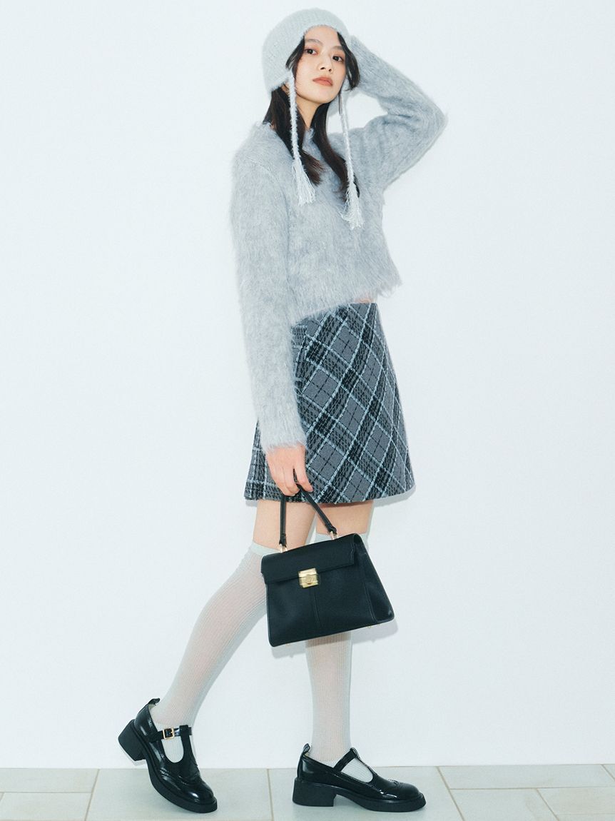 LILY BROWN「フェザークロシェニット帽」|ニット帽|