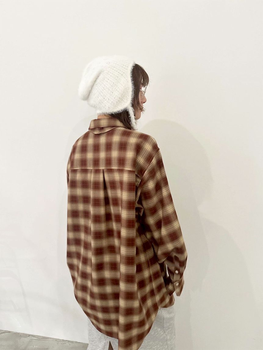 LILY BROWN「フェザークロシェニット帽」|ニット帽|