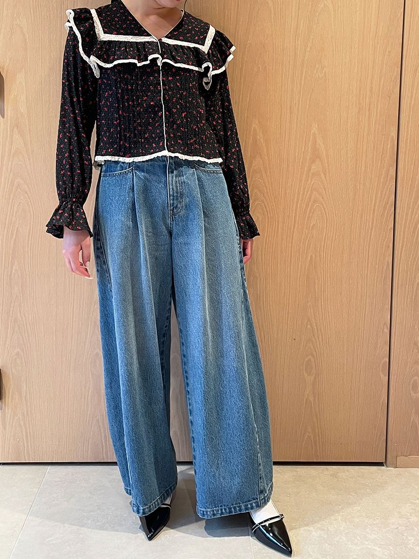 LILY BROWN「コットンフリルブラウス」|シャツ・ブラウス|