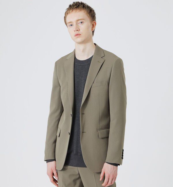  「VISLYハイカウントツイル ジャケット」|テーラードジャケット|ベージュ