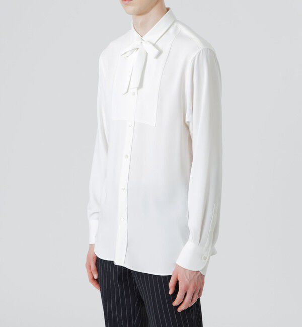  「サテンリボンタイ シャツ」|シャツ・ブラウス|