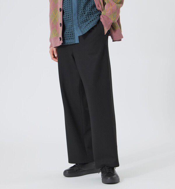  「ブラッシュドTR イージーワイドパンツ」|その他|ブラック