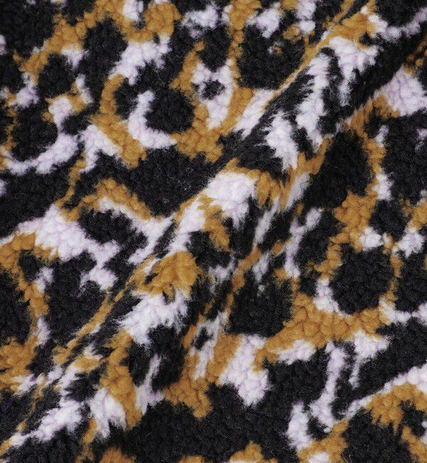  「【Safari12月号掲載】【UNISEX】レオパードボアコンビ ニットカーデ」|ニット・セーター|