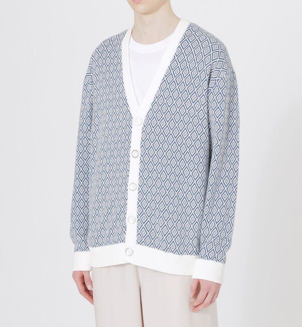  「ジオメトリックカーディガン」|ニット・セーター|