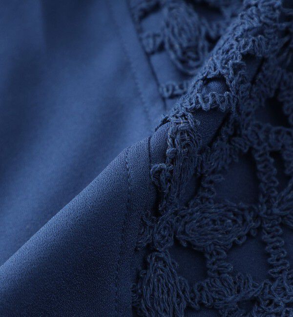  「レースコンビショートスリーブシャツ」|シャツ・ブラウス|