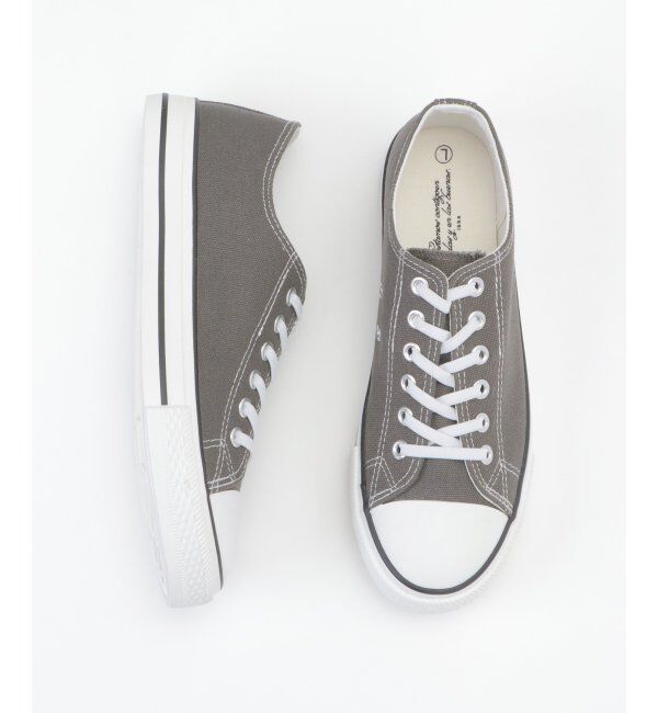 ikka「ハッスイキャンバススニーカー」|スニーカー|グレイ