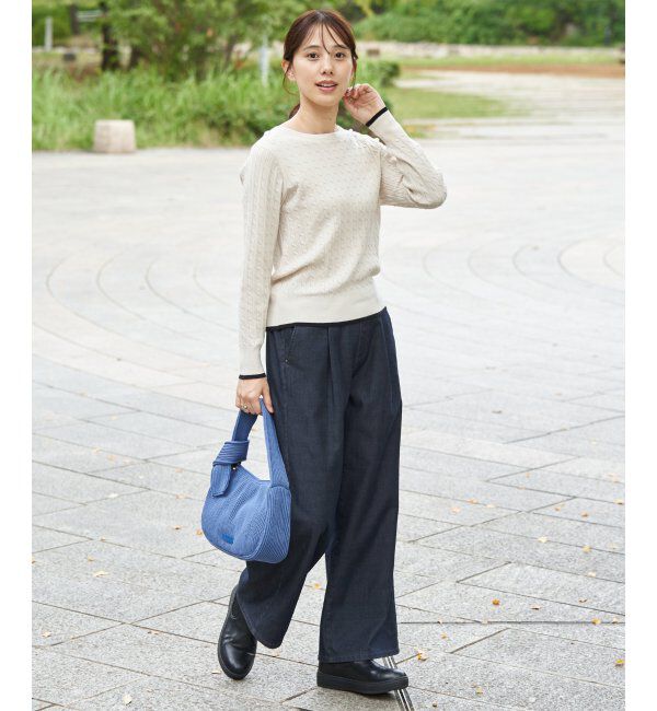 ikka「あたたかボンディングワイドパンツ」|その他|