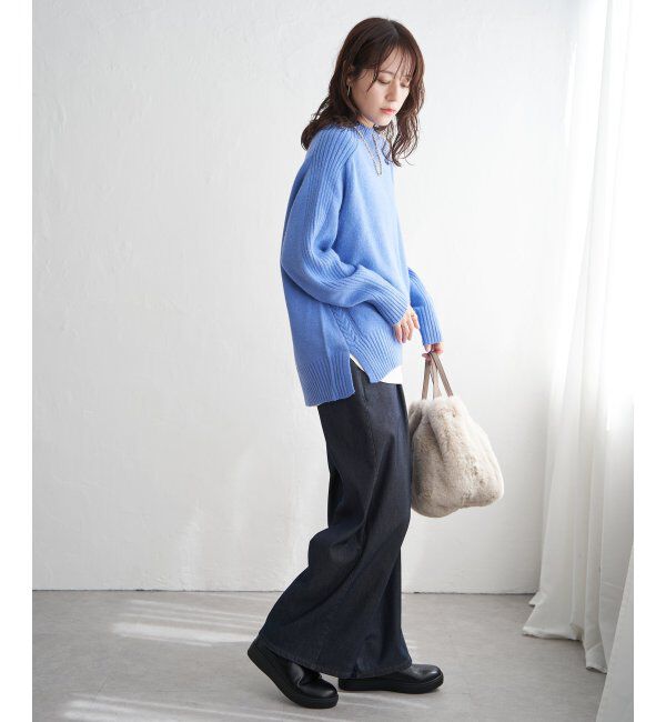 ikka「あたたかボンディングワイドパンツ」|その他|