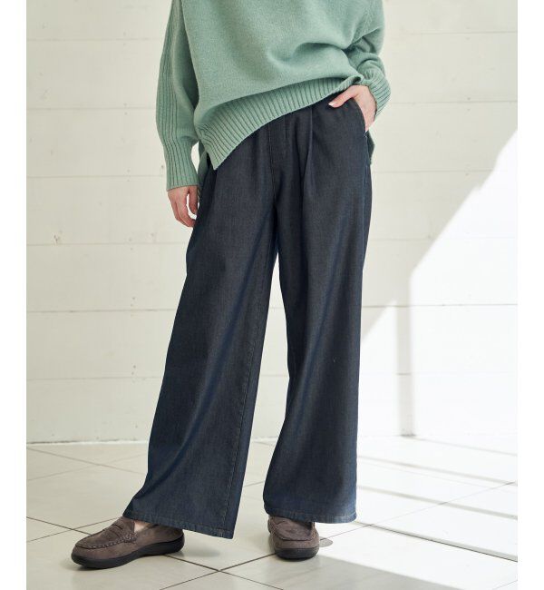 ikka「あたたかボンディングワイドパンツ」|その他|