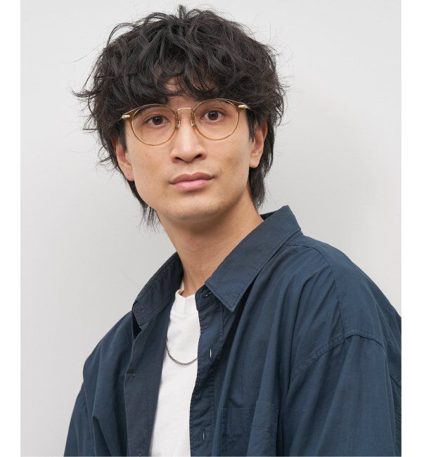  「Zoff｜emiri ボストン型 メガネ |辺見えみり チタン 軽量 メタルフレーム レンズ交換券付」|サングラス|