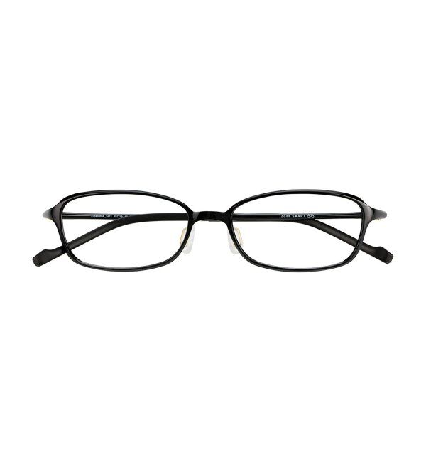  「Zoff｜SMART SKINNY メガネ｜柔軟性 超軽量｜伊達・度付き｜ レンズ交換券付」|メガネ|ブラック