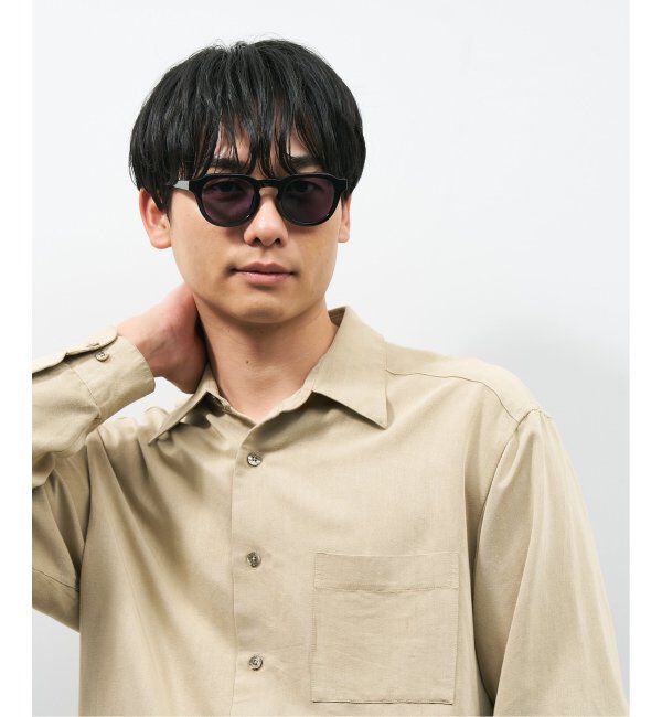  「【WEB限定】ボストン型 調光サングラス | クラウンパント 軽量 紫外線対策 UVカット レンズの色が変わる」|サングラス|