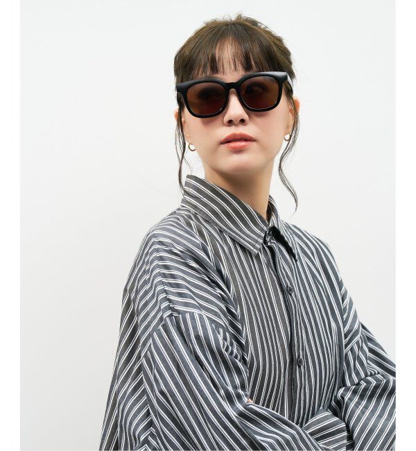  「【WEB限定】ウェリントン型 サングラス | 軽量 カラーレンズ トレンド 紫外線対策 UVカット 大きめサイズ」|サングラス|