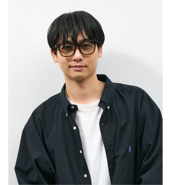  「【WEB限定】ウェリントン型 サングラス | 軽量 カラーレンズ トレンド 紫外線対策 UVカット 大きめサイズ」|サングラス|