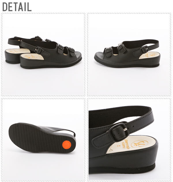 BACKYARD FAMILY「ナースシューズ ピュアウォーカー Pure Walker 黒 白 pw7611 ダイマツ 定番」|サンダル|