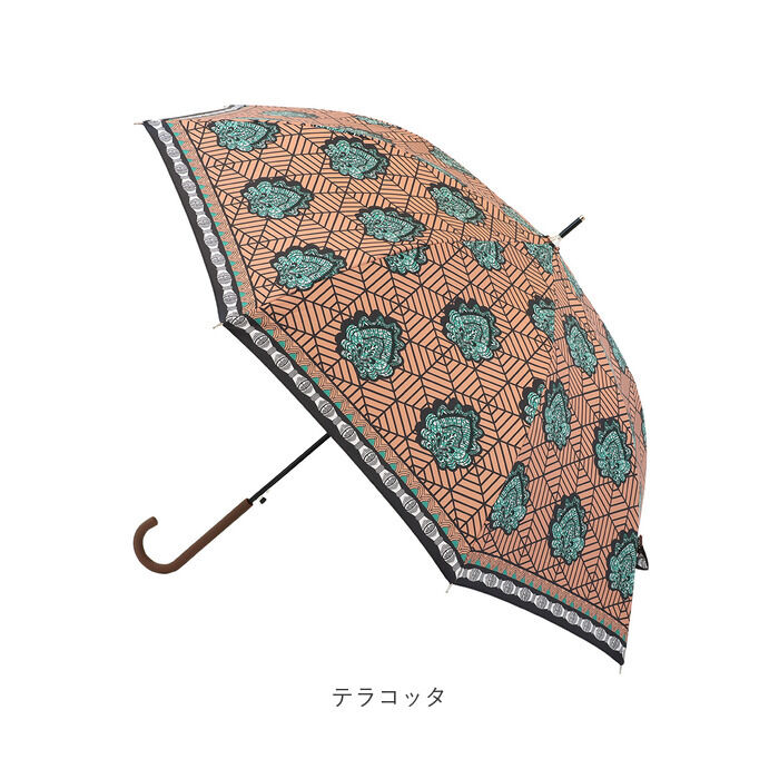 BACKYARD FAMILY「晴雨兼用傘 レディース 通販 日傘 長傘 雨傘 55cm アフリカン 柄 晴雨兼用 傘 完全遮光」|傘|