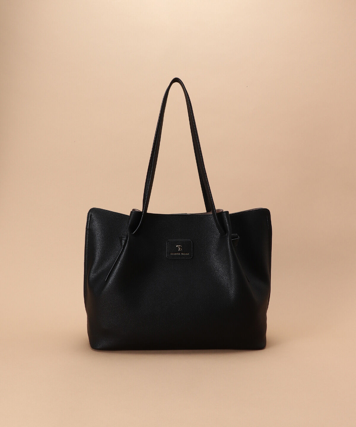 Samantha Thavasa「フレアデザイン トートバッグ大サイズ」|トートバッグ|ブラック