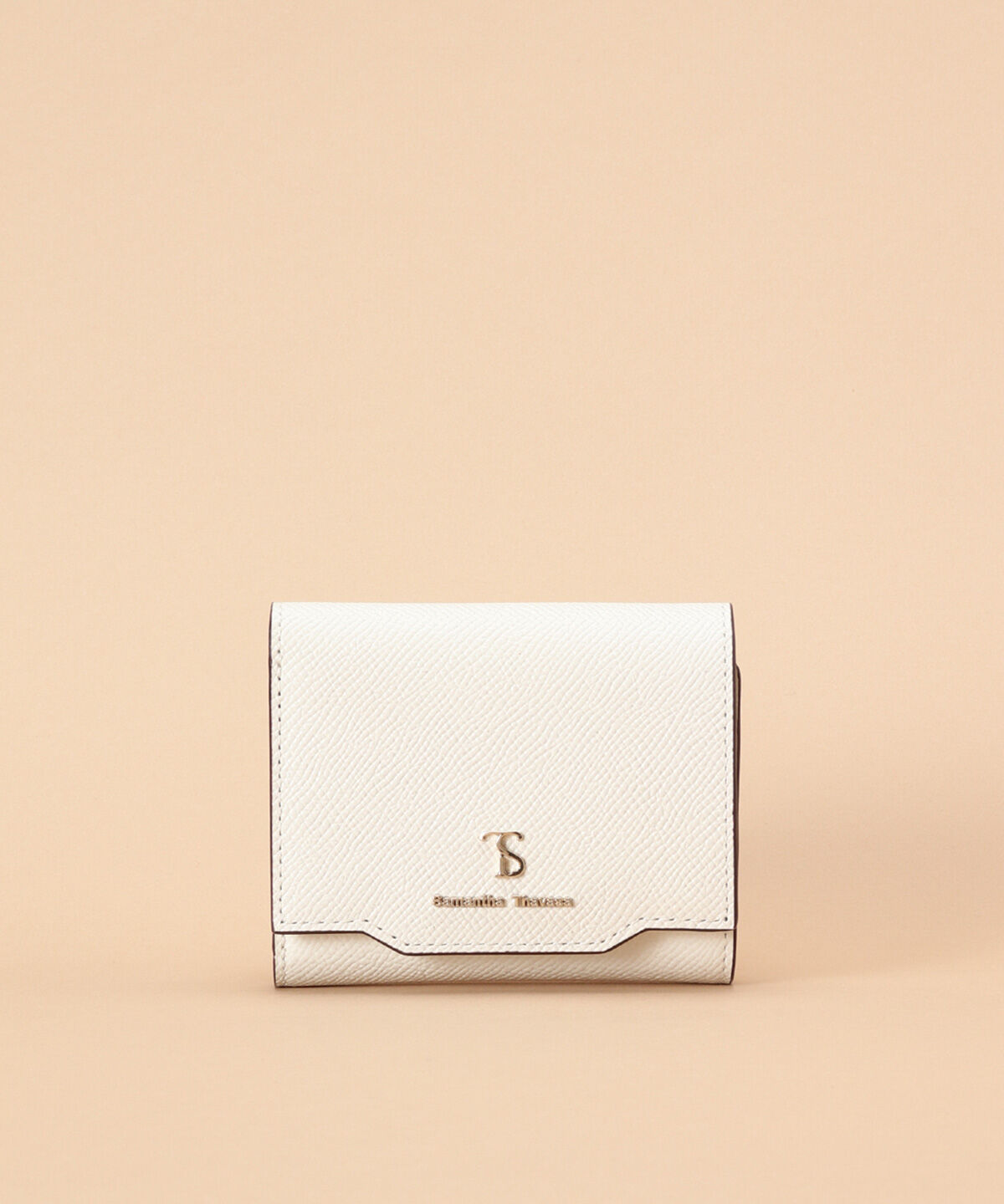 Samantha Thavasa「シンプルラメ 三つ折り財布」|財布|オフホワイト