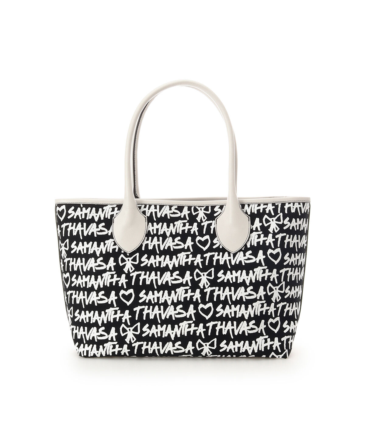 Samantha Thavasa「スクリッタ柄キャンバストート[Revival Collection]」|トートバッグ|ブラック