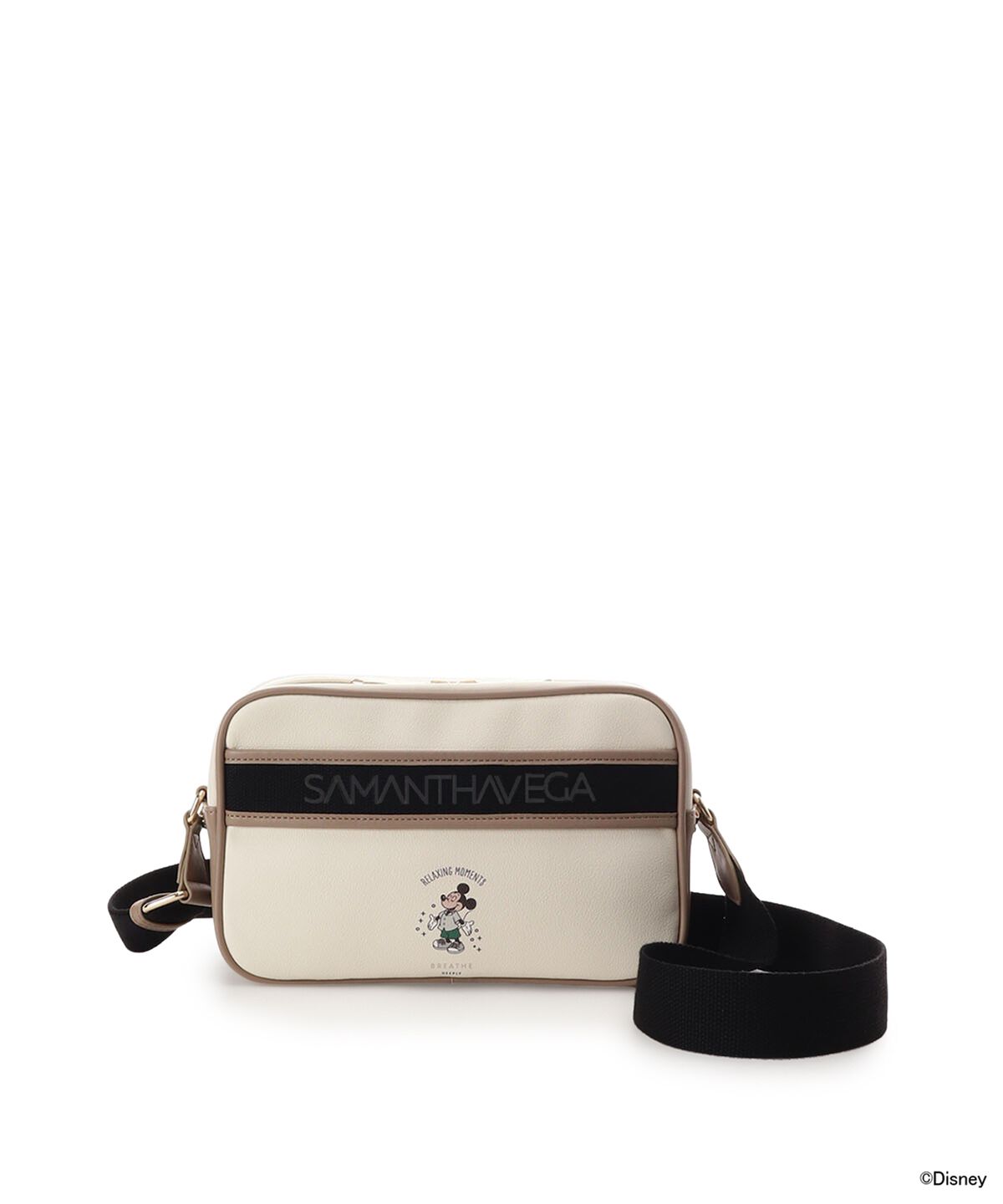 Samantha Vega「SAMANTHAVEGA/DISNEY DREAM TRAVELコレクション　ロゴテープショルダーバッグ」|ショルダー・メッセンジャー|ブラック