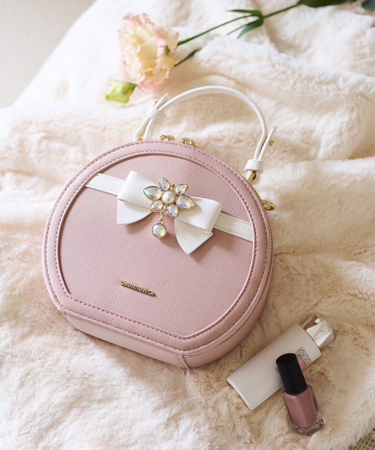 Samantha Vega「リボンラウンドショルダーバッグ」|ショルダー・メッセンジャー|