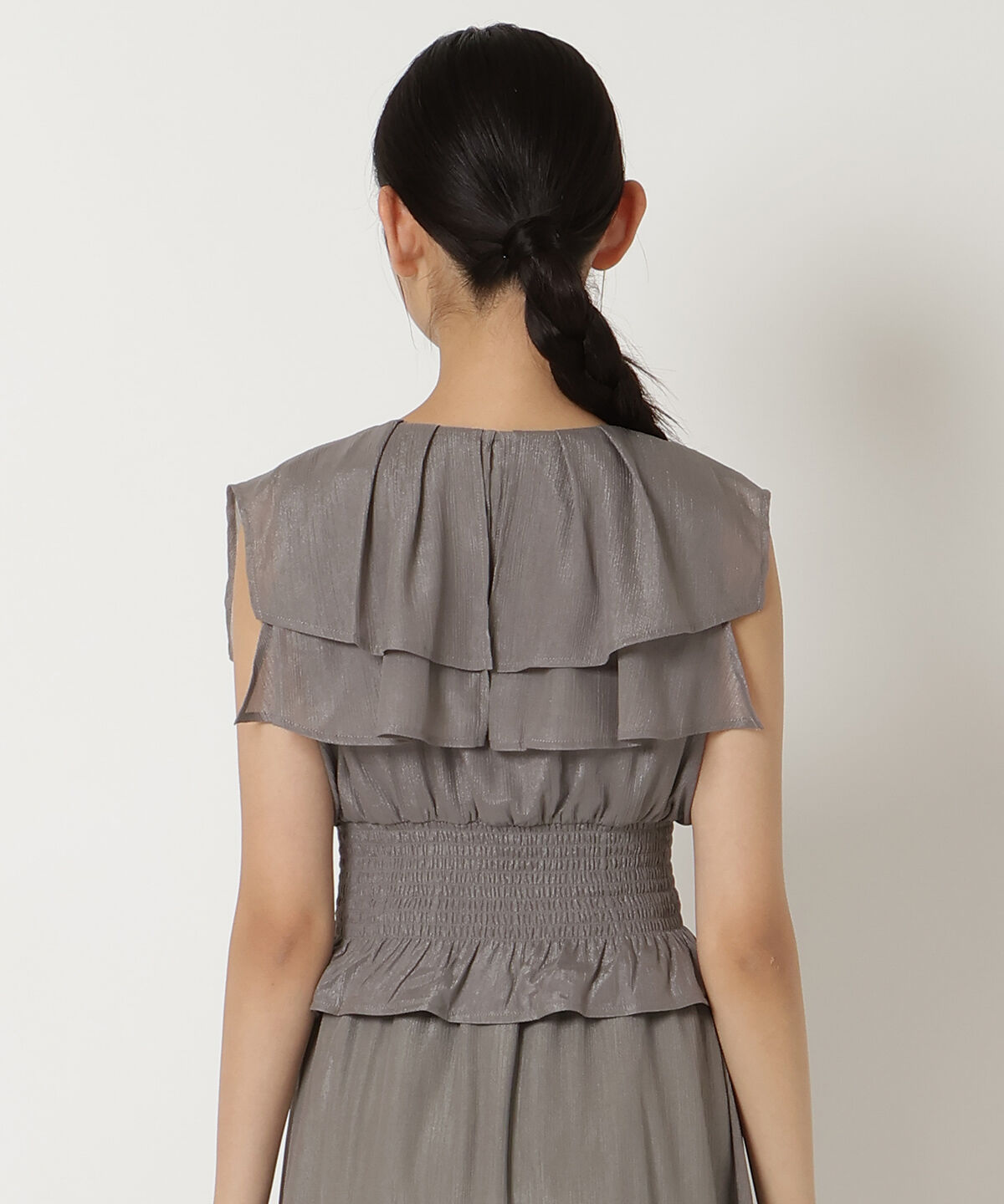 REDYAZEL「シャイニー楊柳フリルブラウス」|シャツ・ブラウス|