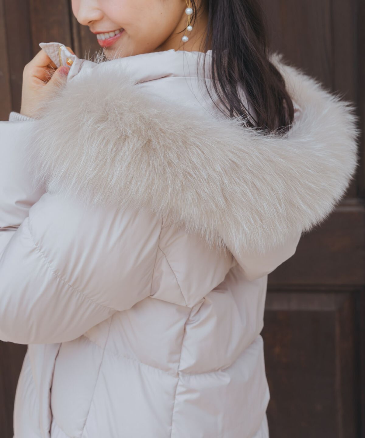 WILLSELECTION「FOXファー付きロングダウン」|ダウン|