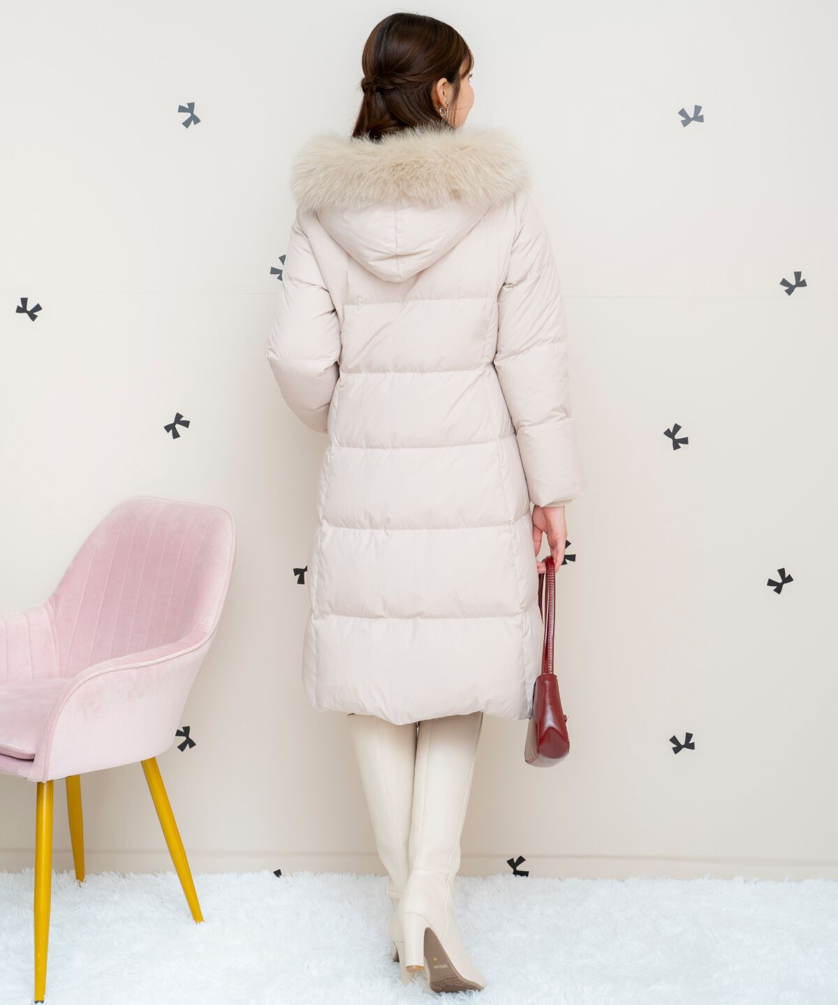 WILLSELECTION「FOXファー付きロングダウン」|ダウン|