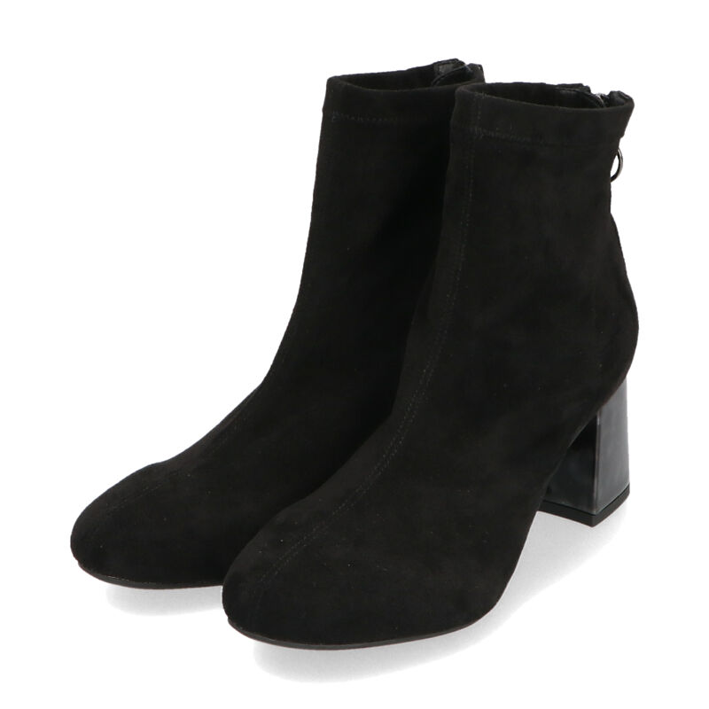 ORiental TRaffic「ストレッチ異素材ヒールブーツ/21411」|ショートブーツ|