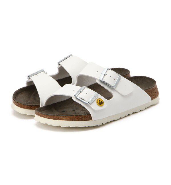 BIRKENSTOCK「【ビルケンシュトック】アリゾナ ESD/ホワイト ビルコフロー/サンダル レディース」|サンダル|ホワイト