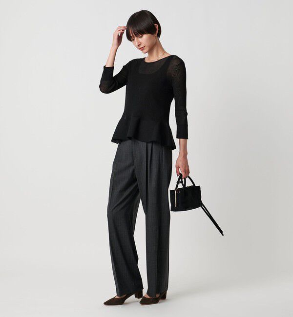 UNITED ARROWS「シアー リボン 2WAYカーディガン ウォッシャブル」|カーディガン|