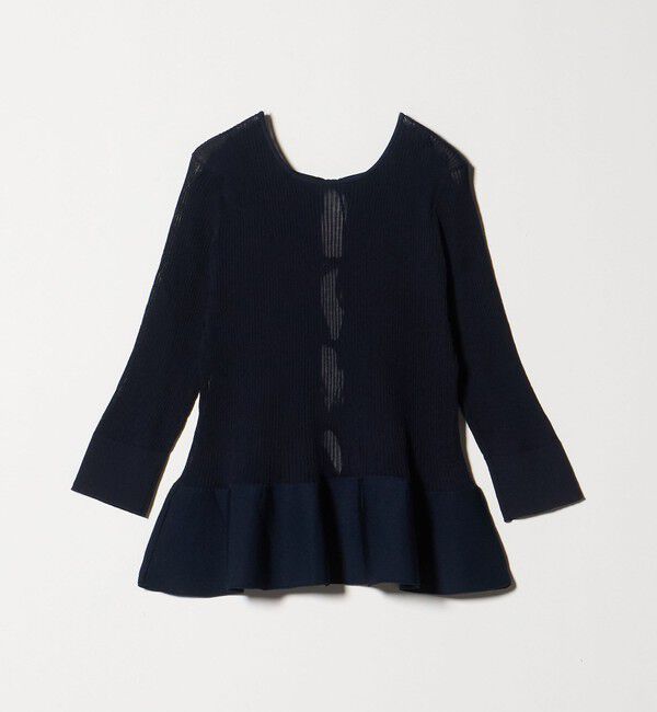 UNITED ARROWS「シアー リボン 2WAYカーディガン ウォッシャブル」|カーディガン|