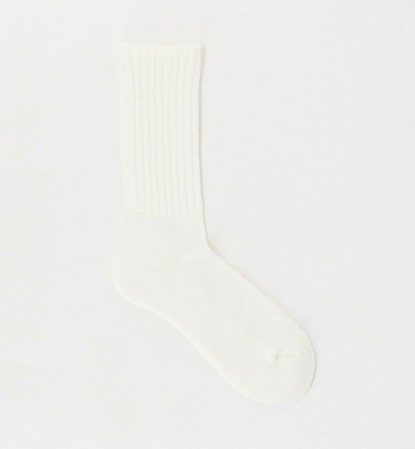 UNITED ARROWS「＜ROTOTO＞ルーズパイル クルーソックス」|ソックス|WHITE