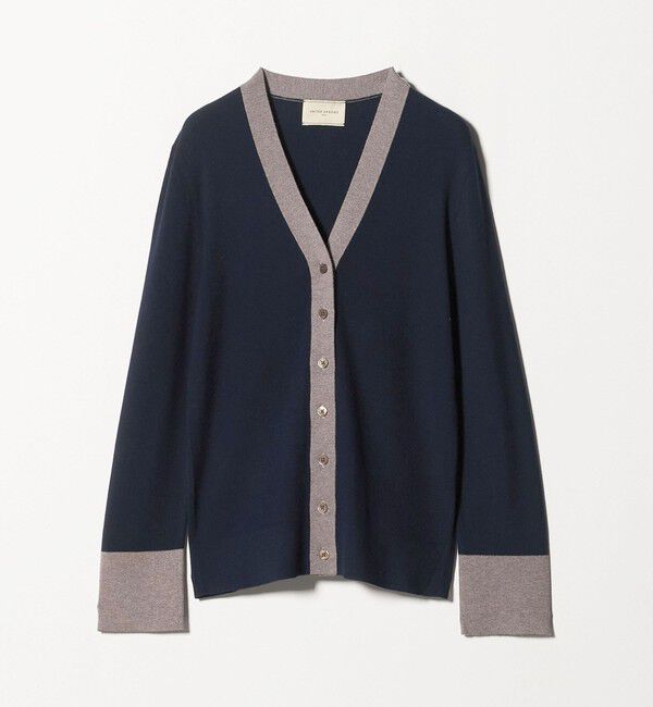 UNITED ARROWS「18G ウール リブ カーディガン」|カーディガン|