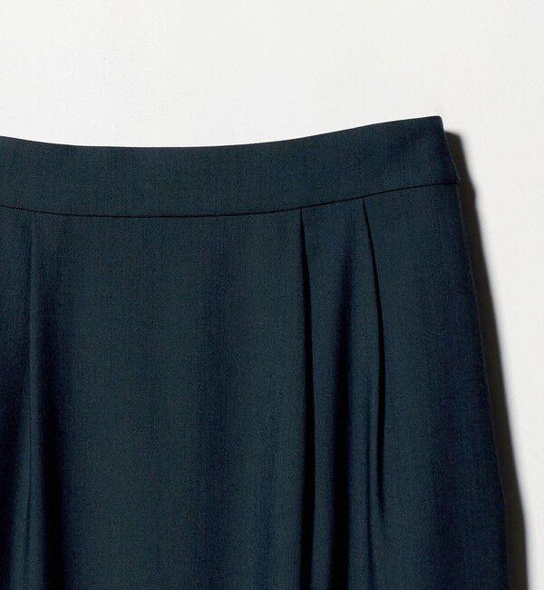 UNITED ARROWS「2タック デニムライク ロングスカート ‐ウォッシャブル‐」|スカート|