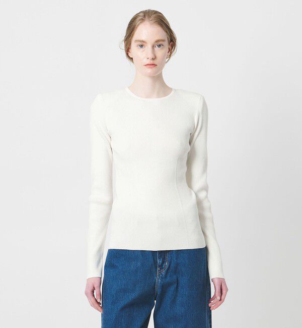 AEWEN MATOPH「＜AEWEN MATOPH＞コットンカシミヤミックス ショルダーパッドニット」|ニット・セーター|