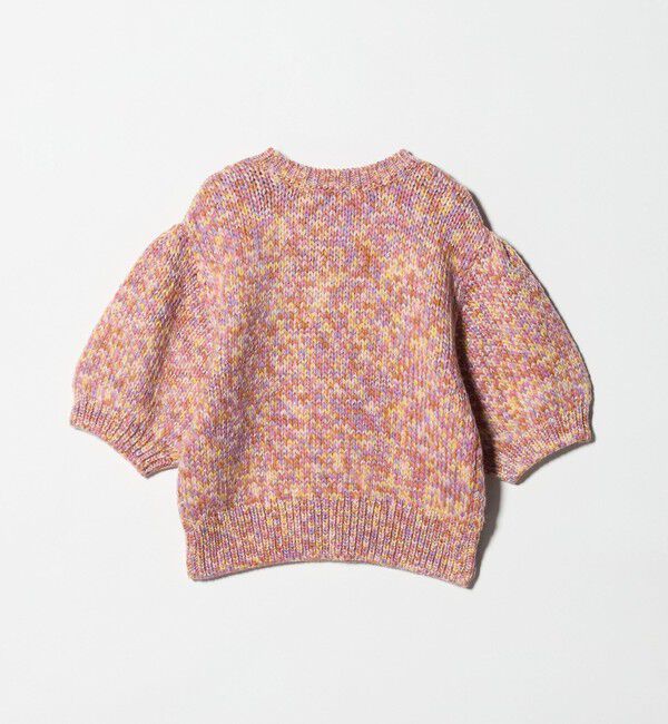 UNITED ARROWS「ミックスカラー ハーフスリーブニット」|ニット・セーター|