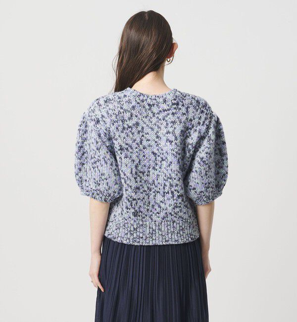 UNITED ARROWS「ミックスカラー ハーフスリーブニット」|ニット・セーター|