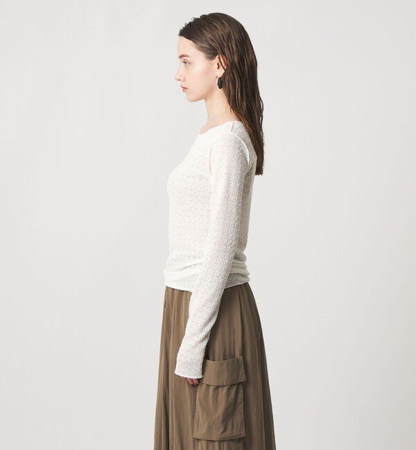 ASTRAET「＜ASTRAET＞レース クルーネックカットソー」|Tシャツ・カットソー|