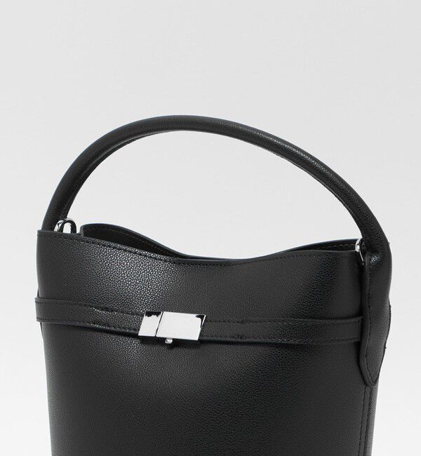 UNITED ARROWS「スクエアメタル バケットバッグ」|トートバッグ|