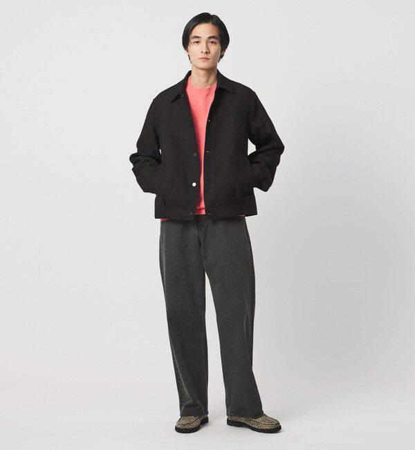 UNITED ARROWS「リネン バスケットツイル モダン トラッカージャケット」|ブルゾン・スタジャン|