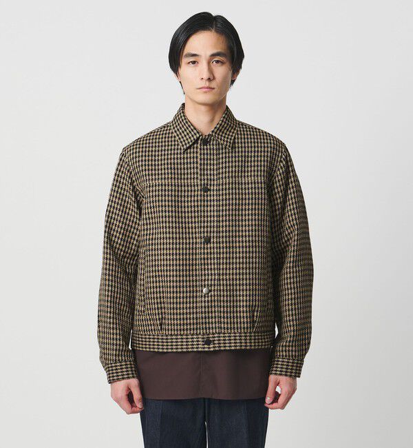 UNITED ARROWS「リネン バスケットツイル モダン トラッカージャケット」|ブルゾン・スタジャン|