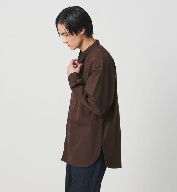 UNITED ARROWS「カリビアーナミルズ ポプリン バンドカラーシャツ」|シャツ・ブラウス|