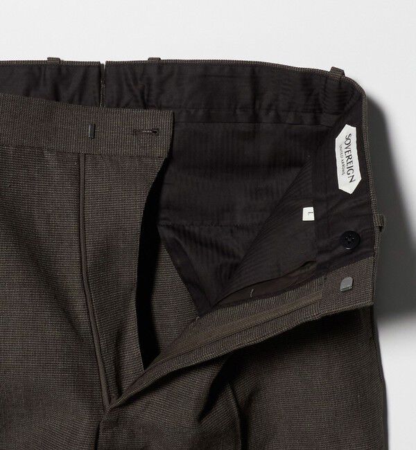 UNITED ARROWS「＜SOVEREIGN＞ピンヘッド 1プリーツ スラックス RELAX MODEL」|スーツ|